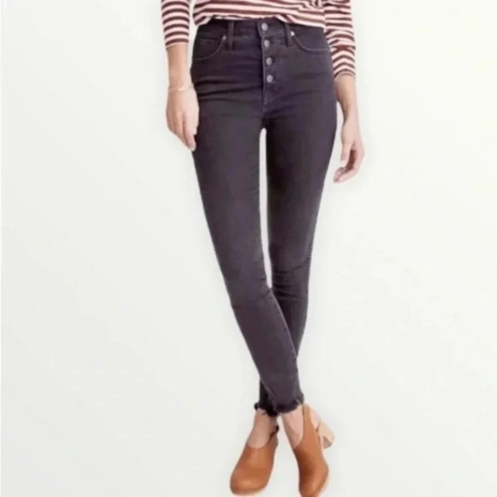 Madewell 10 “ High Dise Gray Jeans Size 25